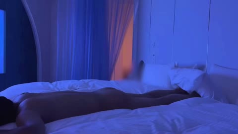 全脸露出♥️专门做夜间按摩的蓝色护士