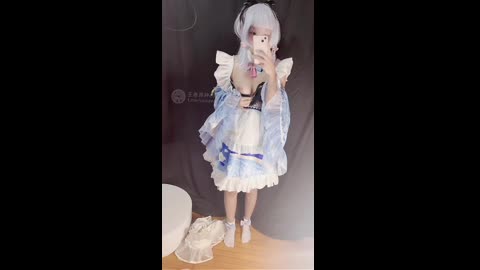 沐沐酱 女仆神里凌华cos Kamisato Ayaka - Genshin Impact