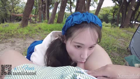 周末拥挤的露营地 从早到晚的真实第一人称拍摄 