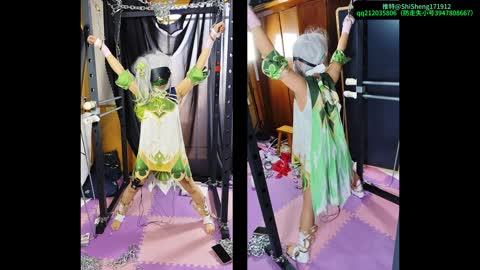 SM草神纳西妲cos大字拘束电击贴片道具tk