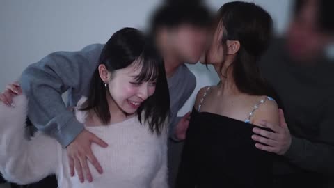  仲良し美巨乳な二人「もえ・ゆいな」と2：2乱交 - Hina Hirose (広瀬ひな)
