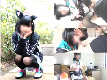 現役美少女コスプレイヤーとコスプレイベント参加前にイベントで着てもらう制服カズサコスで生挿入＆中出しSEX