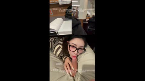超美整活御姐【汐梦瑶】来图书馆发现了一本超色的性书 干脆直接拿学长的鸡鸡来实战一下(1)